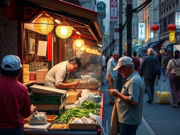 Chinatown Hawker Leftovers Consumption
